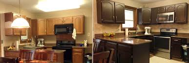 Kitchen before and after (gel staining of cabinets) i thought i'd post some before and after pictures of my kitchen since this website was my inspiration to start our home renovations! Gel Stain Cabinets How To Use The Best Gel Stain For Diy Projects