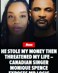 A Canadian singer who moved to Ghana has revealed that Mr Logic has stolen  money from her and when she attempted to get it back, he threatened to kill  her. Monique Spence,