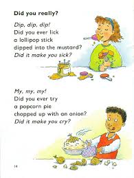 Funny English Classroom Food Poem Rhyming Poems For Kids Funny Poems For Kids Poetry For Kids