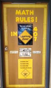 Middle School Math Rules Classroom Door Made 4 Math Monday Middle School Math Math Classroom Decorations Classroom Door
