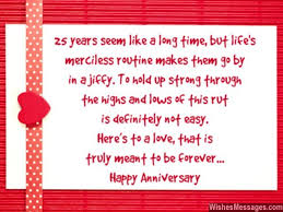 25th Anniversary Wishes Silver Jubilee Wedding Anniversary Quotes Wishesmessages Com Happy αnniversary sister and βrother in law⇔ υour wedding anniversary ιs the best day οo tell you βoth. 25th anniversary wishes silver jubilee