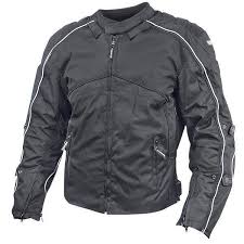 Vulcan Mens Black 2 Way Reverse Fabric Mesh Reflective Armored Motorcycle Jacket Motorcycle Jacket Leather Men Mesh Jacket