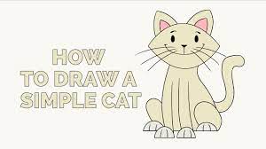 Happy cat simpledrawing drawing download in 2019 easy. How To Draw A Simple Cat Easy Step By Step Drawing Tutorial Youtube