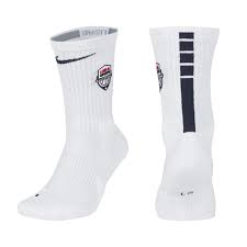 Details About Nike Elite Usab Crew Basketball Socks Hoops Dri Fit Cushioning White Sk0198 100