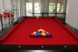 Red Felt Pool Table Pool Table Basement Makeover Red Table