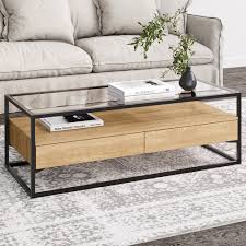 Create your own workstation complete with storage drawers for a place to. Temple Webster Khanh Glass Coffee Table Reviews