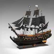 Large Model Black Pearl Pirate Ship Mahogany Collectible Hollywood Display In 2020 Black Pearl Ship Old Sailing Ships Black Sails