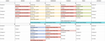 Printable social media calendar template. 15 Useful Free Social Media Calendar Templates Filtergrade