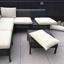 Ikea Hacks Add Ties To Outdoor Furniture Cushions Outdoor Furniture Cushions Ikea Outdoor Furniture Cheap Outdoor Furniture