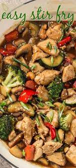 This Easy Chicken Stir Fry Recipe Is Amazing Chicken With Vegetables Smothered In Easy Chicken Stir Fry Recipe Easy Chicken Stir Fry Stir Fry Recipes Chicken