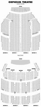 42 Complete The Orpheum Theatre Seating Chart