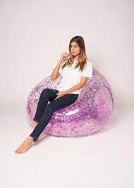 glitter blochair inflatable pink holographic glitter chair useful tools store inflatable chair inflatable sofa inflatable lounger