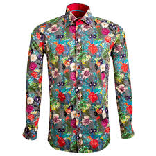 7% coupon applied at checkout. Multi Floral Bouquet Patterned Print Mens Shirt