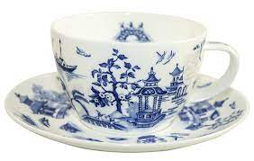 Get 5% in rewards with club o! Dunoon Breakfast Cup Saucer Set Oriental Blue Atempause