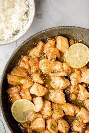 Put the brown rice on to boil while you prep the remaining ingredients and you can have this meal on the table in about half an hour. Healthy Lemon Chicken Ahead Of Thyme