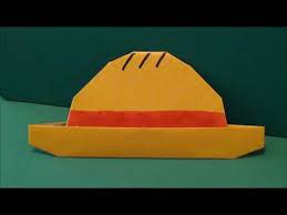 ワンピース ルフィの麦わら帽子 折り紙 one piece straw hat of luffy origami youtube 折り紙 麦わら帽子 子ども 子育て