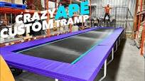 We Built a Custom 40 Foot Trampoline! | CrazyApe INFINI-TRAMP
