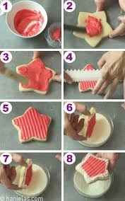 It's best to chill the dough for at least 30 minutes before cutting out the star shapes; Christmas Buttercream Cookies Haniela S