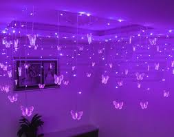 Hang Ceiling Decoration Holiday Lamp Wedding Background Corners Pavilion Decoration 0 75 8 Meters Purp Butterfly Room Aesthetic Bedroom Led Lighting Bedroom