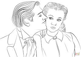 Gone With The Wind Color Pages Wind Drawing Rhett Butler Coloring Pages
