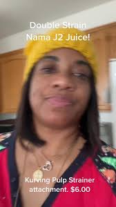 Exclude pulp from all Nama J2 juices with the Kurving Pulp Strainer  attachment. Only $6.00!! #namaj2 #kurving #the3culbstateers🍭