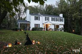 Your neighbors will thank you. Outdoor Halloween Decorations And My Porch At Night