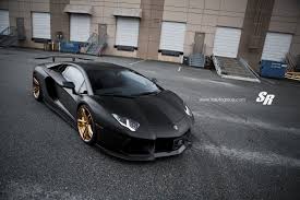 Black And Gold Lamborghini Huracan Satin Black Lamborghini Aventador On Gold Wheels Pic 7 Gallery Lamborghini Aventador Lamborghini Lamborghini Cars