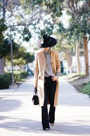 The fashion girl's guide to styling a camel coat. Halliedaily Camel Coat And Flare Jeans Hallie Daily