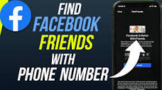 How To Find Friends On Facebook By Phone Number - YouTube