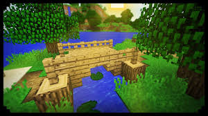 Minecraft How To Make A Small Wood Bridge Minecraft Bridges Minecraft Minecraft Projects