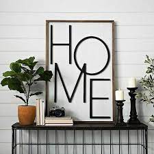 Get free shipping on qualified letters & alphabet wall signs or buy online pick up in store today in the home decor department. Wooden Home Letters Wall Decor Mocome Decor