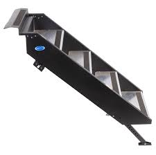 The aluminum platform step is lightweight and very strong. Stp 213 Mor Ryde Step Above Rv Entry Step