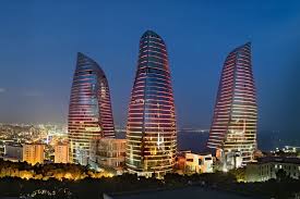 Night baku tour / ночной бакинский тур. Flame Towers Baku Azerbaijan Park Inn By Radisson