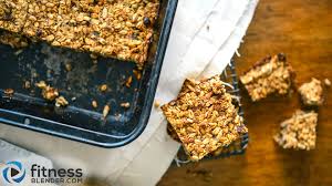 Thick, soft and chewy banana bread bars loaded with banana flavor. Healthy Breakfast Bars Recipe Banana Oat Bars Fitness Blender
