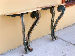 Pair Of Demi Lune Wall Mounted Console Tables 1stdibs Com Console Table Table Furniture Table