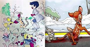 Classics illustrated is an american comic book/magazine series featuring adaptations of literary classics such as les miserables, moby dick, hamlet, and the iliad. The Hilariously F Cked Up Art Of Defacing Kids Coloring Books Nsfw Dangerous Minds
