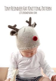 Tiny Reindeer Hat Knitting Pattern Little Red Window