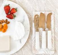 Marble & Copper Cheese Knife Set. designer serveware online ...