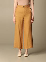 Maliparmi Pantalon Femme Pantalon Maliparmi Femme Ocre Pantalon Maliparmi Jh746640078 Giglio Fr