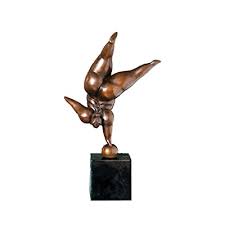 This bronze sculpture depicts a cowboy and his horse resting on a ridgeas they contemplate the change in season, their lives, and their world. Buy Toperkin Abstract Female Bronze Statues Modern Sculpture Home Decor Online In Jordan B01mzim9ff