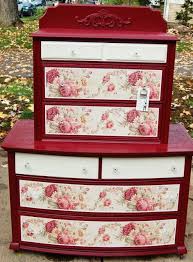 Vintage Red Painted Furniture Red Painted Furniture Painted Furniture Vintage Furniture