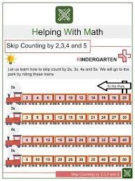 The worksheets found below work on learning to skip count by 2s, 4s, 5s, and 10s. Skip Counting Helping With Math