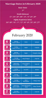 Use the double arrows on either side of the calendar to view previous and next months. Best Hindu Wedding Dates For 2020 Pick The Best Date For Your Marriage