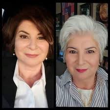 The left picture is from six years ago, and the right one is current. I  love my natural hair color.💟