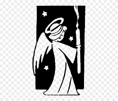 Baby Candle Outline Angel Night Wings Holding Angel With Candle Free Transparent Png Clipart Images Download