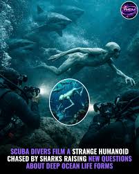 Deep below the ocean, strange humanoid figures appeared outside a  submersible's porthole. Crew inside watched in shock as the dark shapes  moved silently near the glass. Their bodies looked human-like but elongated,