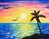 Thursday, 5th of september time: Painting For Kids Sunset Painting Inspired