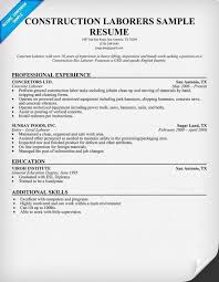 Resume For Laborer In Construction Latest Resume Format Resume Writing Tips Resume Examples Resume Template Free