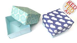 Make a big dramatic statement with little diy paper boxes. How To Make A Paper Box Tutorial Red Ted Art Make Crafting With Kids Easy Fun
