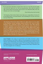 See how many questions you can answer in a row. Amazon Com The Broadway Musical Quiz Book Applause Books 0884088501464 Frankos Laura Libros